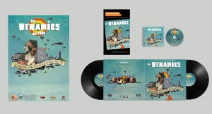 Packaging disque vinyl CD et affiche pour The Dynamics