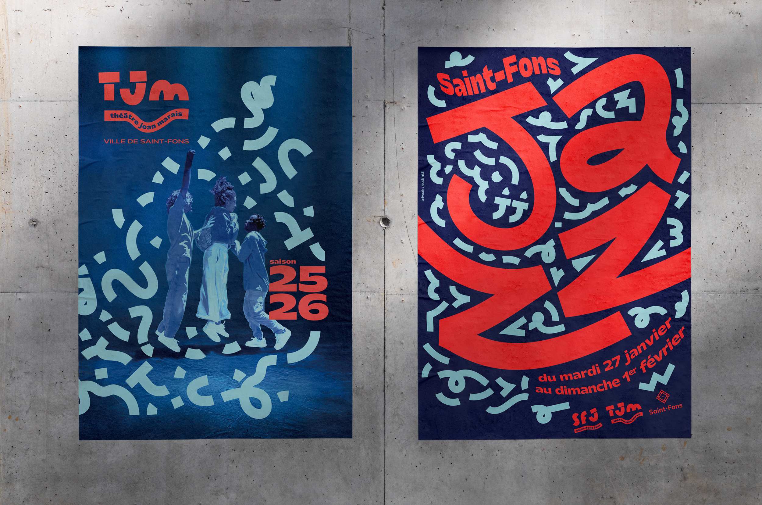 Théâtre Jean Marais Affiche de saison et festival saint Fons Jazz